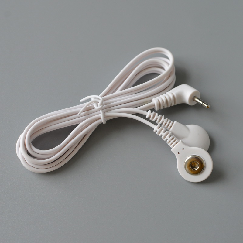 3.5 mm Plug 2 in 1 TENS Unit Electrode Lead Wires/ Cable Snap 3.5/4.0 mm For Electric Machine