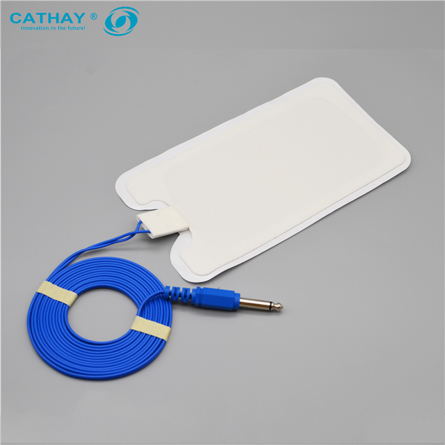 Adult Bipolar Disposable Electrosurgical Grounding Plate With HIFI 6.3 Connector Electrosurgical Pads