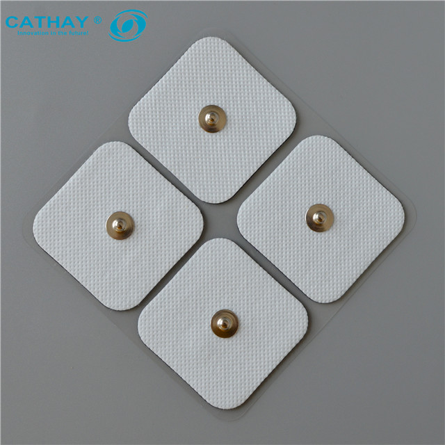 2"×2”TENS Unit Pads For Snap Button 4 Electrodes