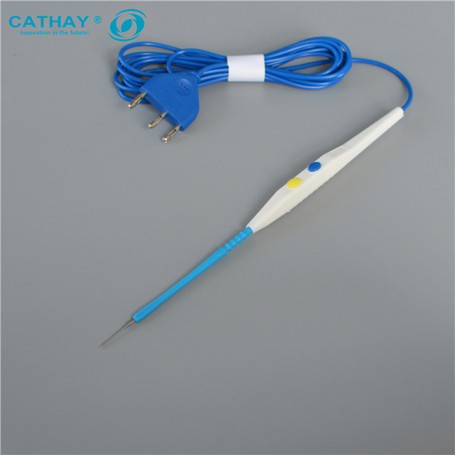 Single Use Disposable Non Stick Standard Needle Electrode With Shroud, P.T.F.E Coated